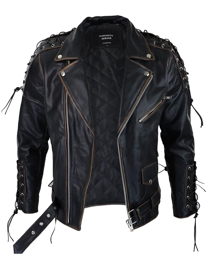 ジャケット・アウター Lounge Lizard Cow leather RIDERS BLACK LOUNGE LIZARD Horsehide Leather Biker Rider Motorcycle